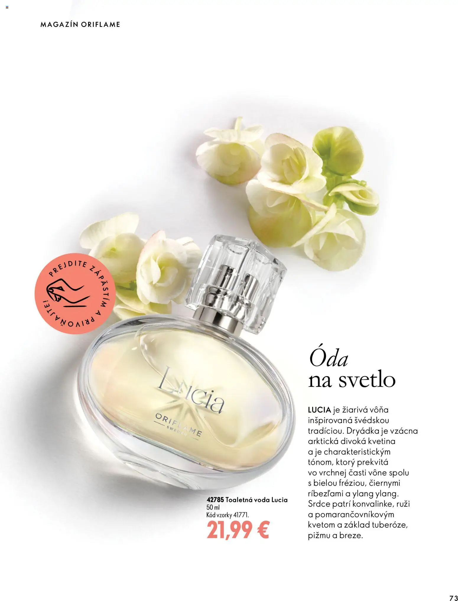 Náhľad Oriflame letáku platného od 30.09.2026 - Voda, Svetlo, Toaletná voda