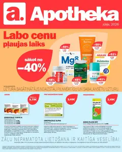 Skatīt Apotheka akciju bukletu, derīgs no 01.07.2026.