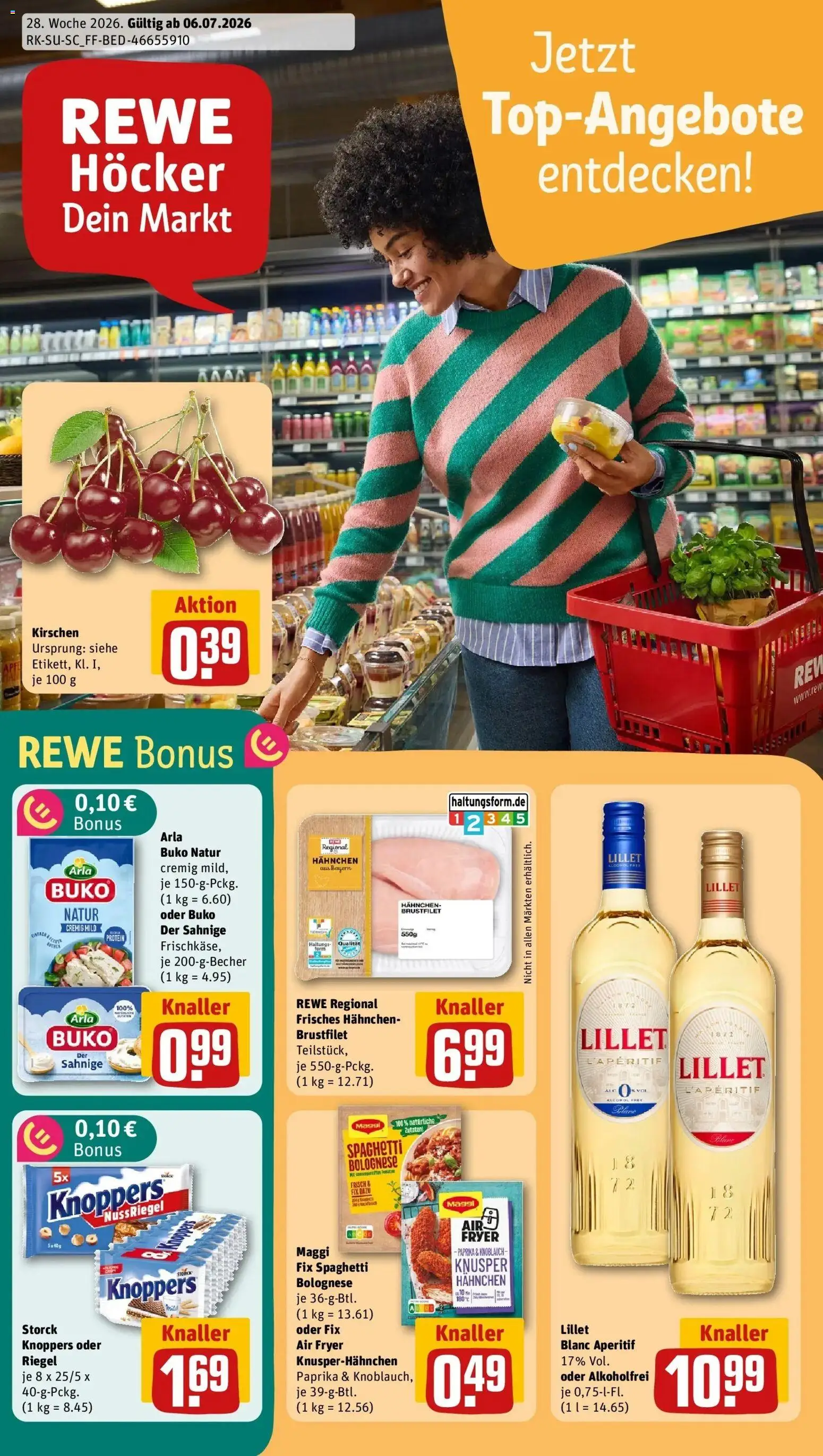 Vorschau von dem Prospekt des Geschäftes Rewe, gültig ab dem 06.07.2026