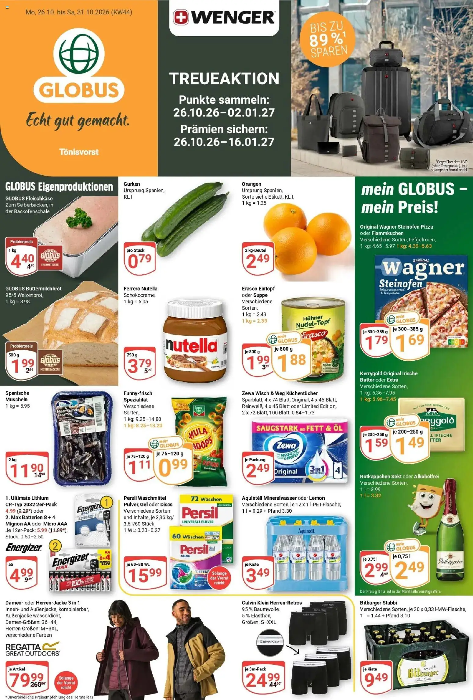 Vorschau von dem Prospekt des Geschäftes Globus, gültig ab dem 26.10.2026