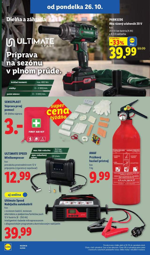 Nový Lidl leták od 26.10.
