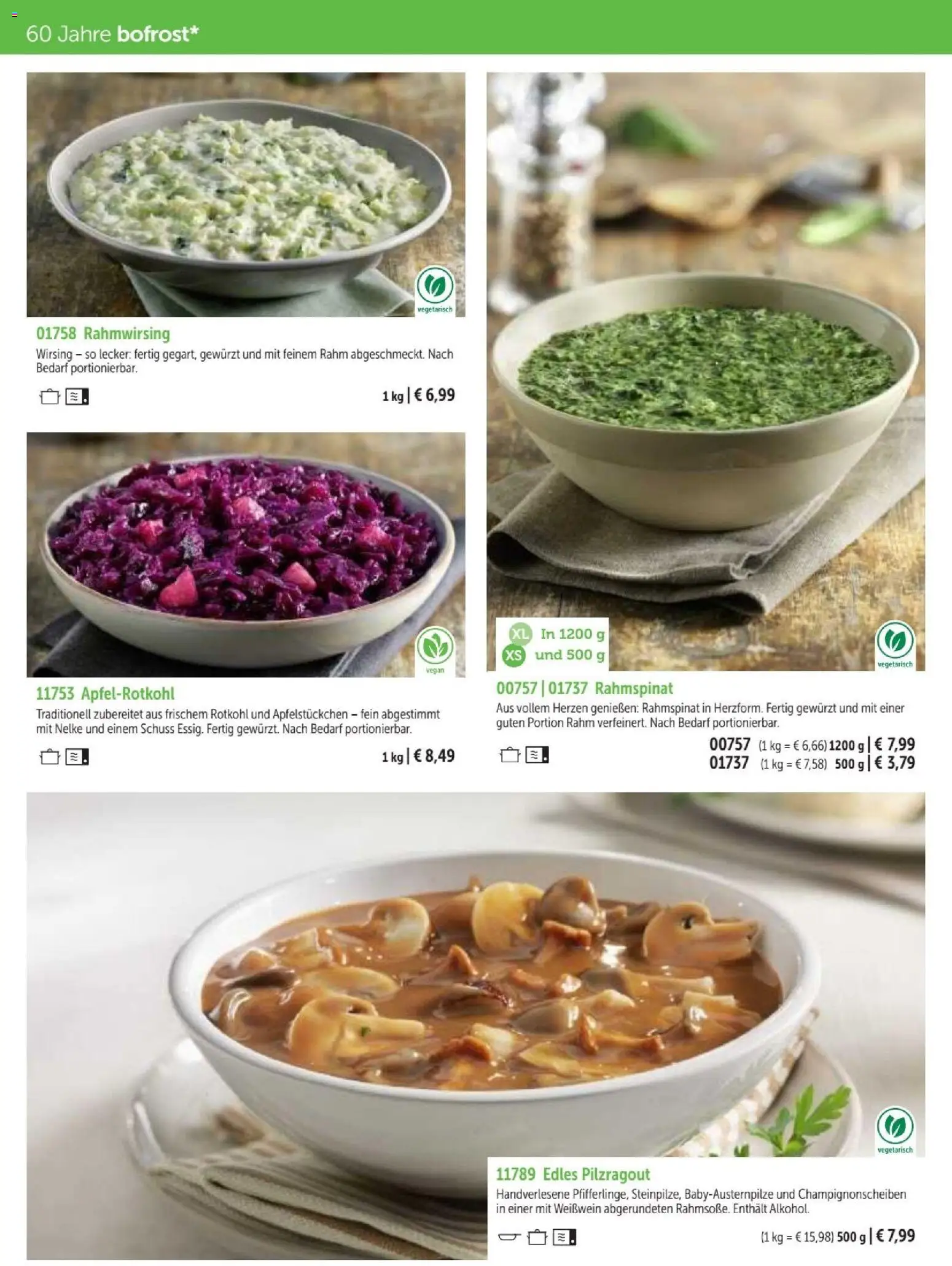 Vorschau von dem Prospekt des Geschäftes Bofrost, gültig ab dem 07.09.2026 - Rotkohl, Weißwein