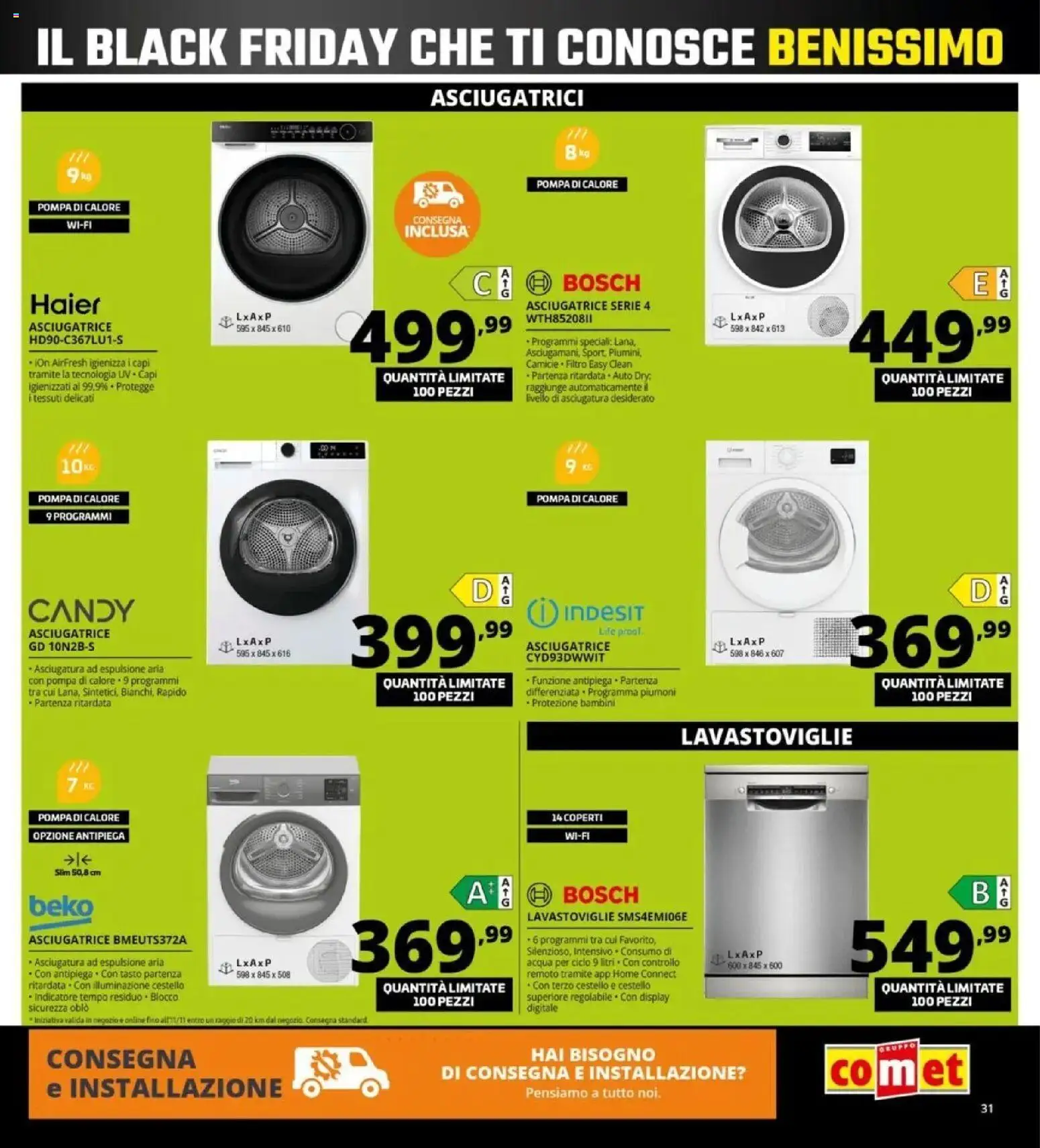 Anteprima dell'opuscolo Comet Black Friday dal negozio Comet valido da 29/10/2026