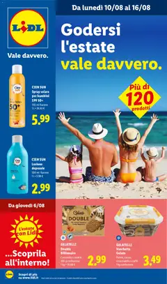 Anteprima dell'opuscolo Lidl volantino Estate dal negozio Lidl valido da 10/08/2026