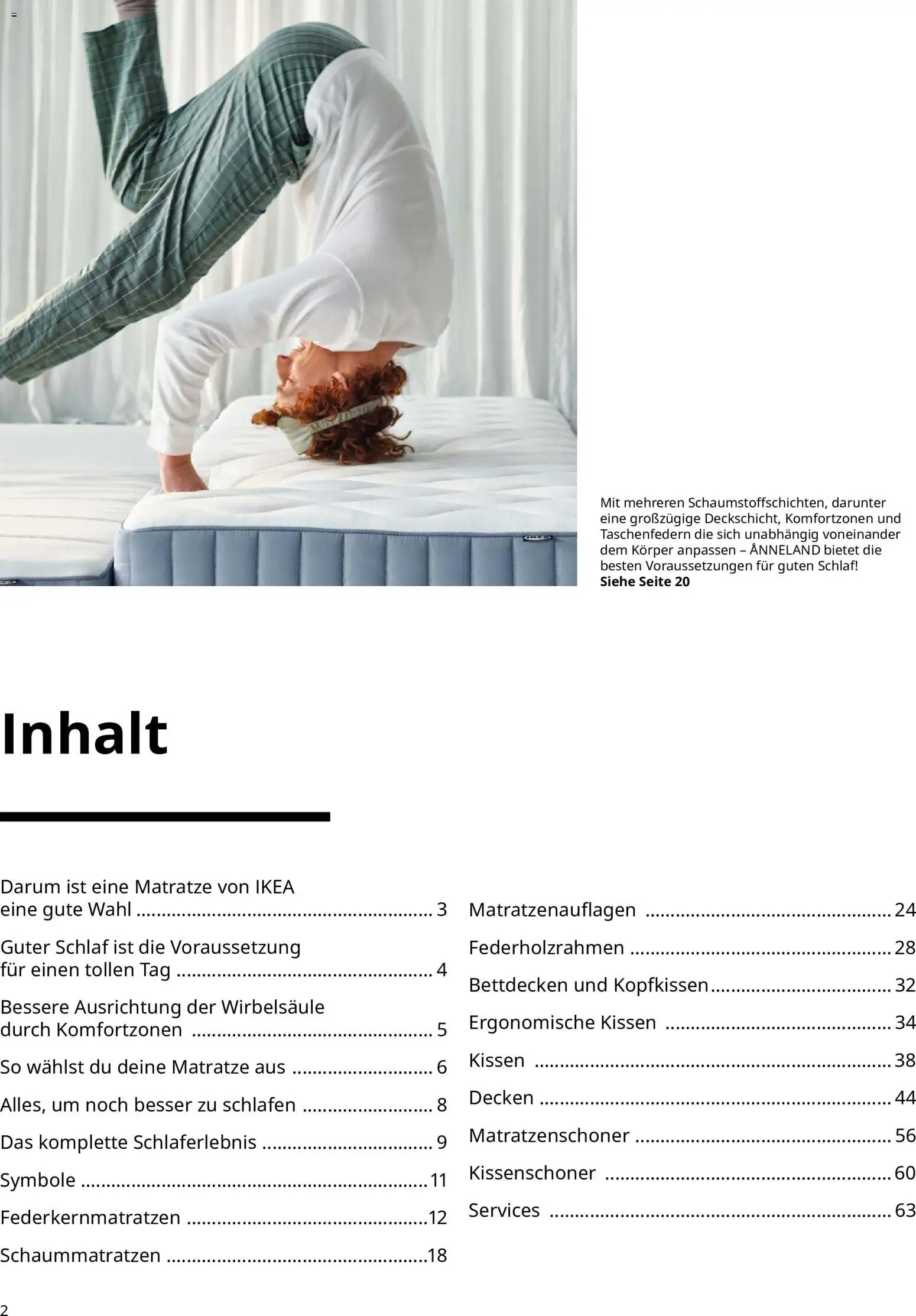 Vorschau von dem Prospekt des Geschäftes Ikea, gültig ab dem 16.09.2026 - Matratze, Kissen, Kopfkissen, Matratzenschoner