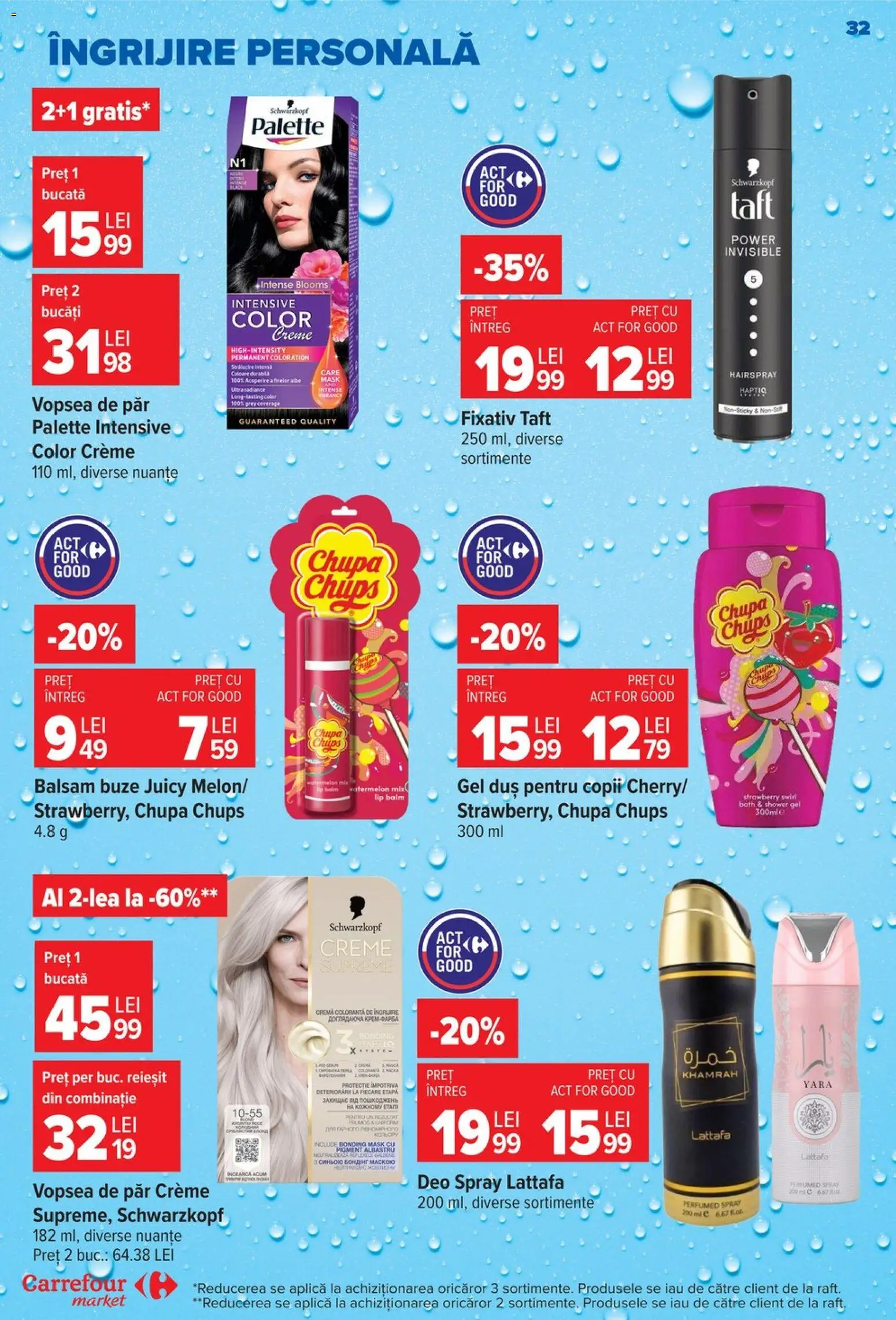 Previzualizarea de cataloage: Carrefour Carrefour Catalog Market valabil de la 28.10.2026 - Power, Vopsea, Vopsea de păr, Intense, Grey, Balsam, Duș, Deo spray