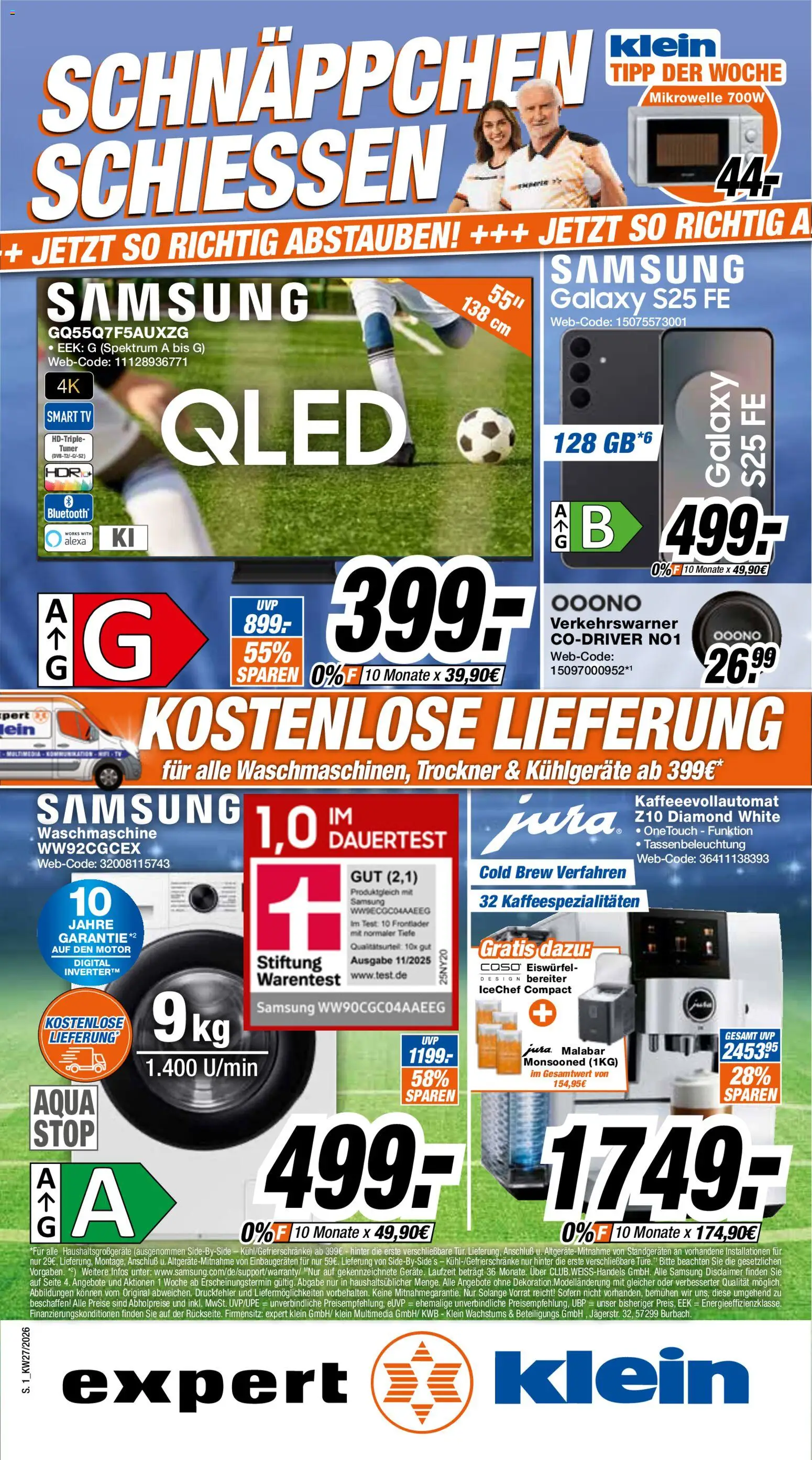 Vorschau von dem Prospekt des Geschäftes Expert, gültig ab dem 29.06.2026 - Samsung, Waschmaschine, TV, Mikrowelle, Trockner, Smart TV