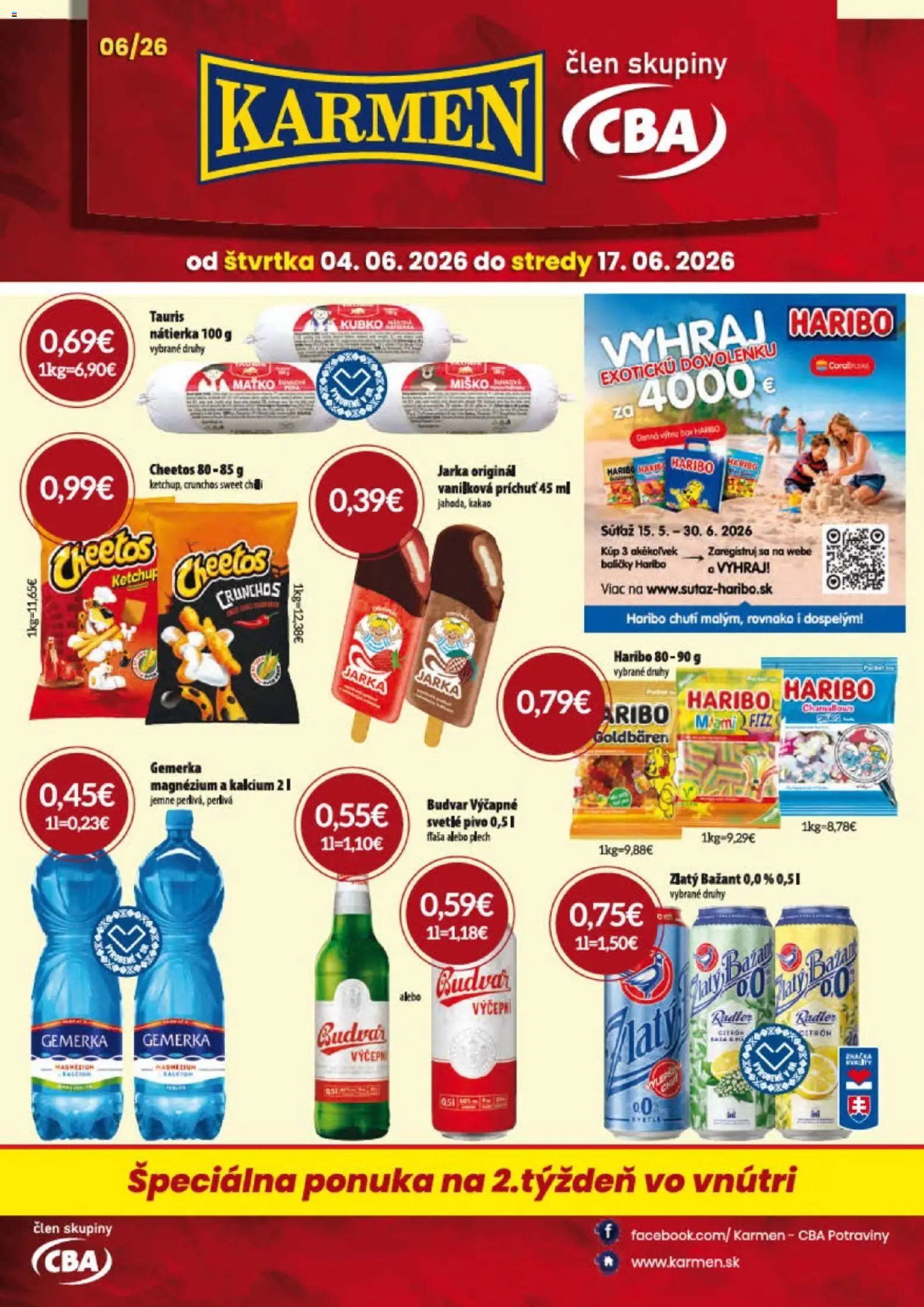 Náhľad KARMEN CBA letáku platného od 04.06.2026