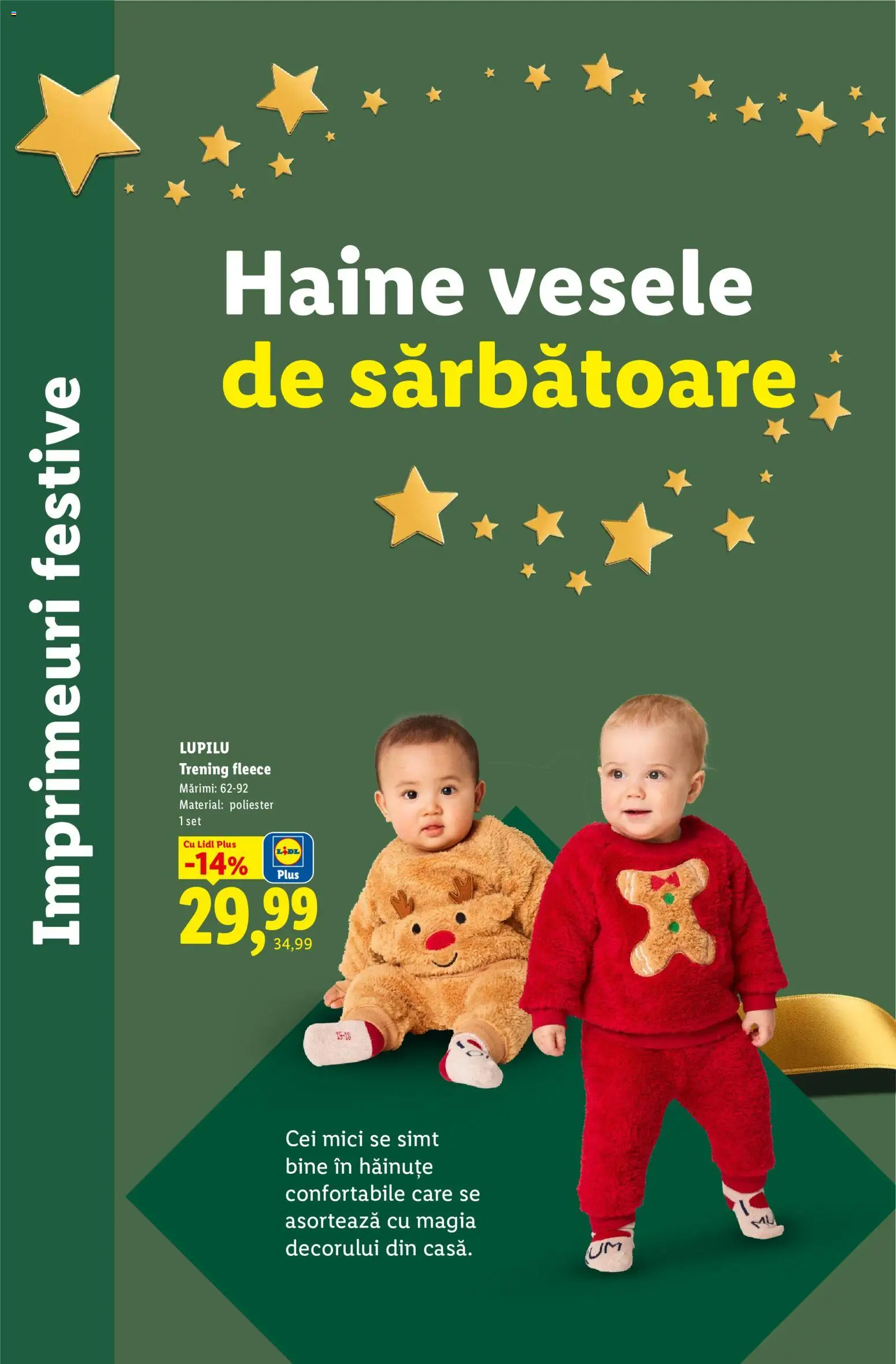 Previzualizarea de cataloage: Lidl Lidl Catalog Decorațiuni valabil de la 05.11.2026 - Sport, Mici, Haine, Trening, Plus