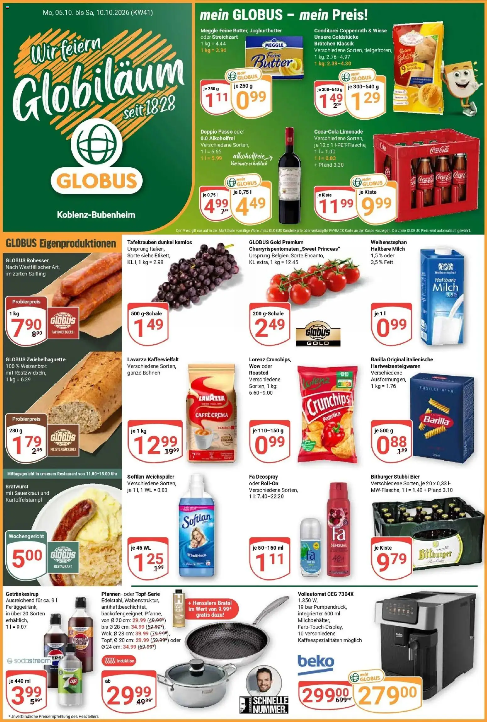 Vorschau von dem Prospekt des Geschäftes Globus, gültig ab dem 05.10.2026