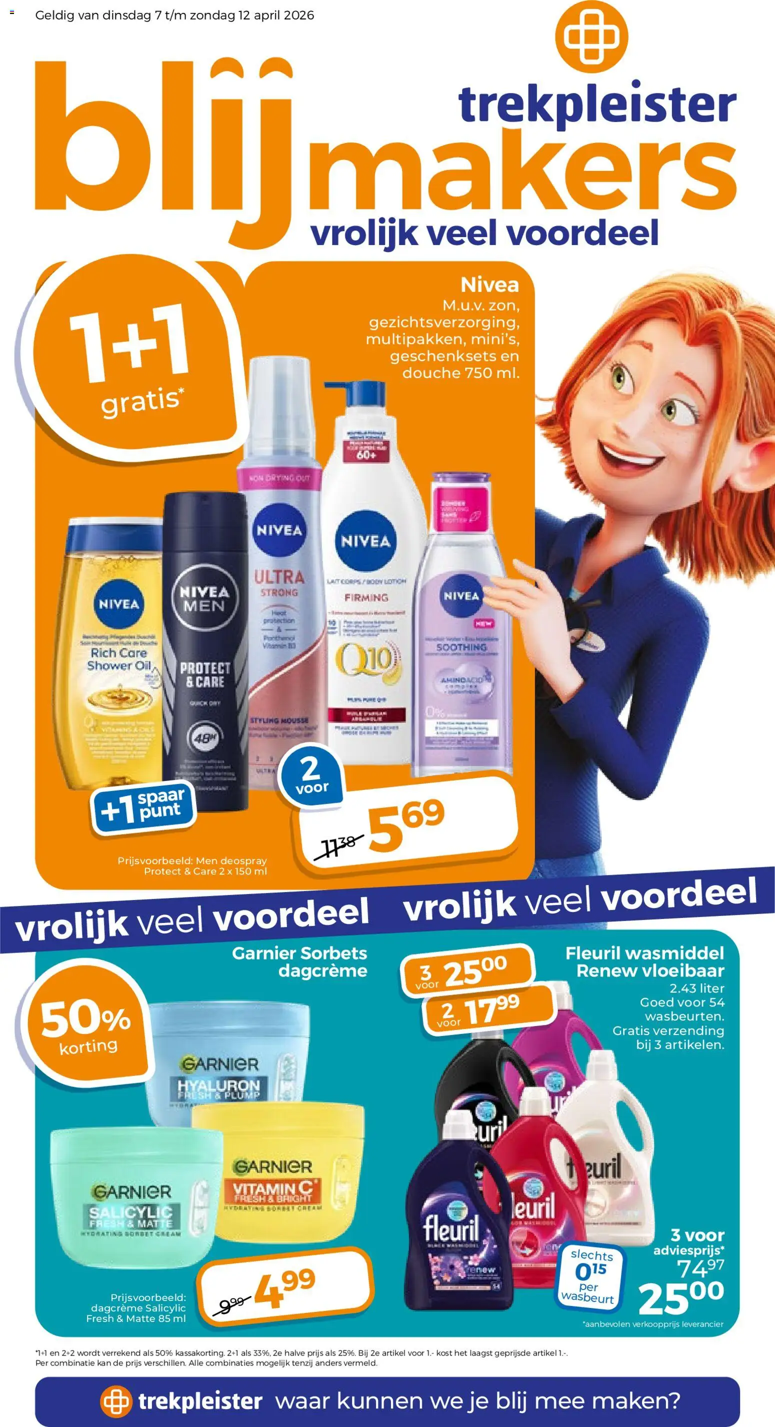 Voorbeeld van Trekpleister folder van winkel Trekpleister geldig vanaf 06-04-2026 - Douche, Wasmiddel, Kan