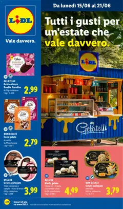 Anteprima dell'opuscolo Lidl volantino Gelato dal negozio Lidl valido da 15/06/2026