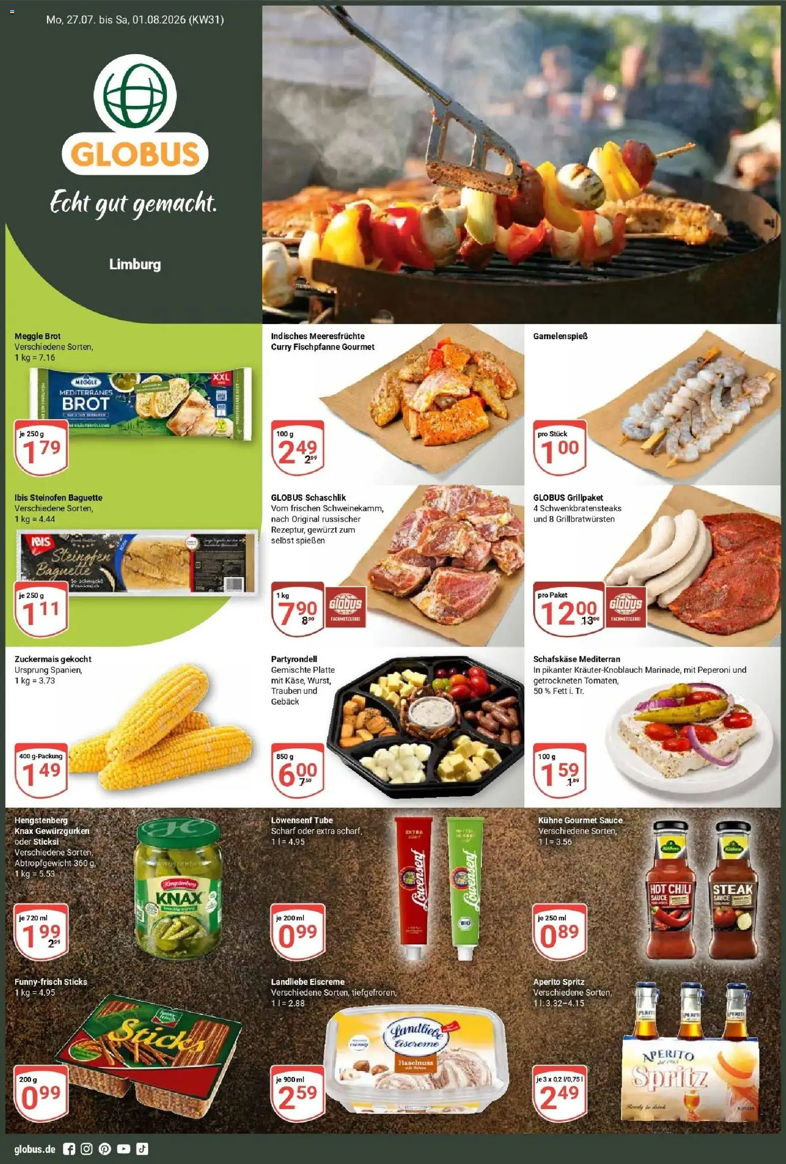Vorschau von dem Prospekt des Geschäftes Globus, gültig ab dem 27.07.2026