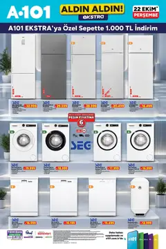 A101 A101 - Katalog Aldın Aldın Ekstra 22.10.2026 - Broşürünün önizlemesi