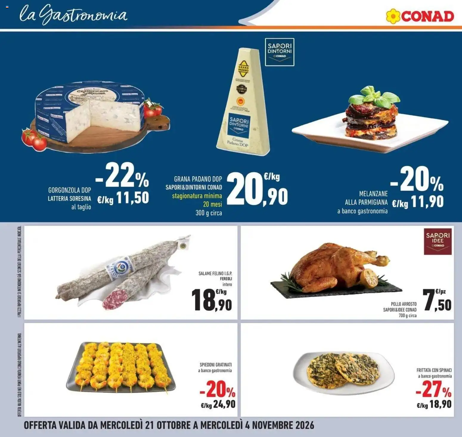 Anteprima dell'opuscolo Conad volantino Rio Saliceto dal negozio Conad valido da 21/10/2026