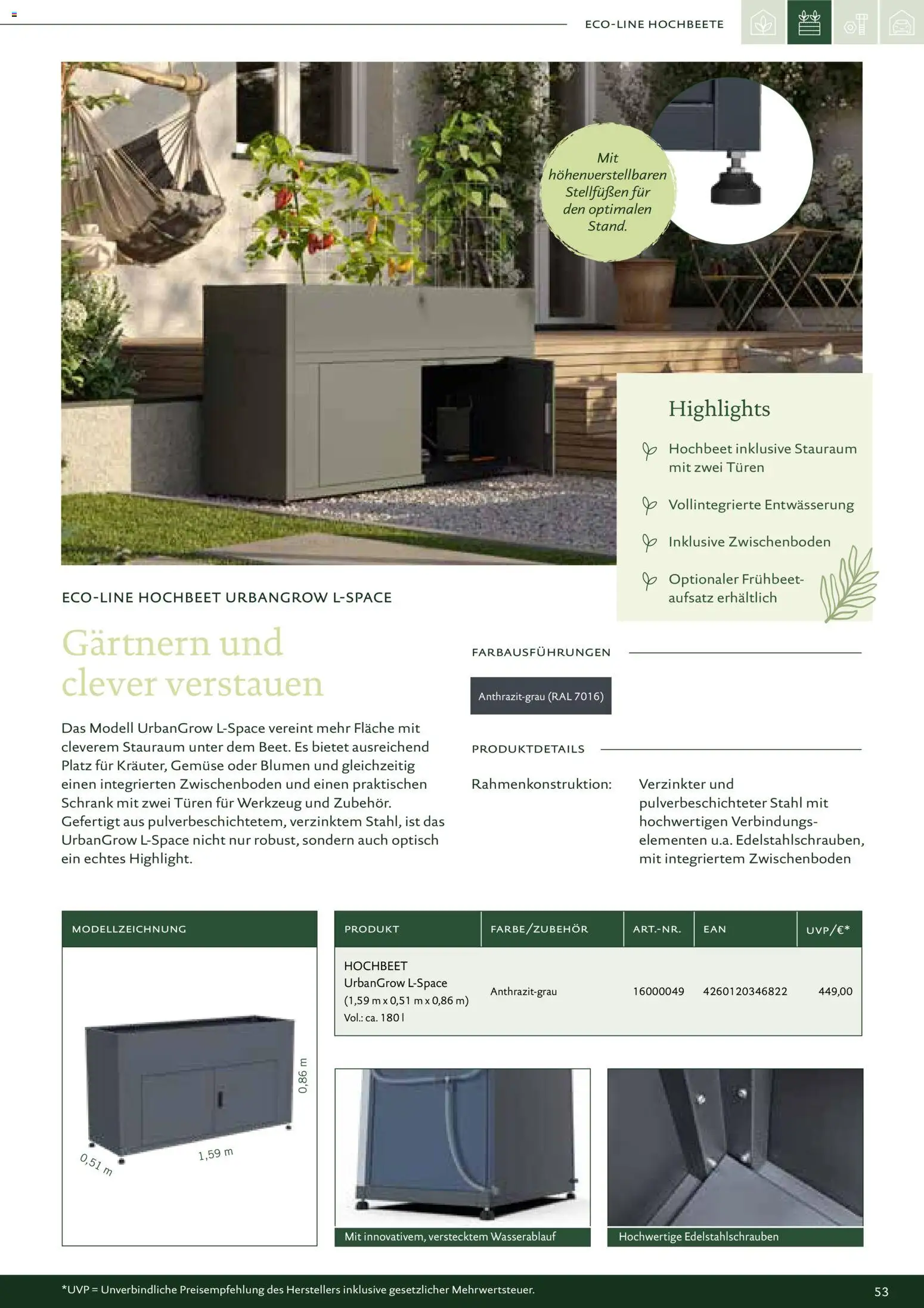 Vorschau von dem Prospekt des Geschäftes Dehner, gültig ab dem 01.01.2026 - Blumen, Hochbeet, Gemüse, Schrank