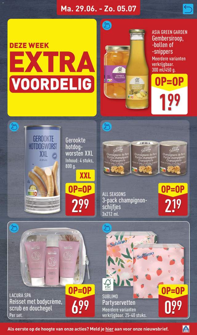 Nieuwe Aldi folder vanaf 29-06