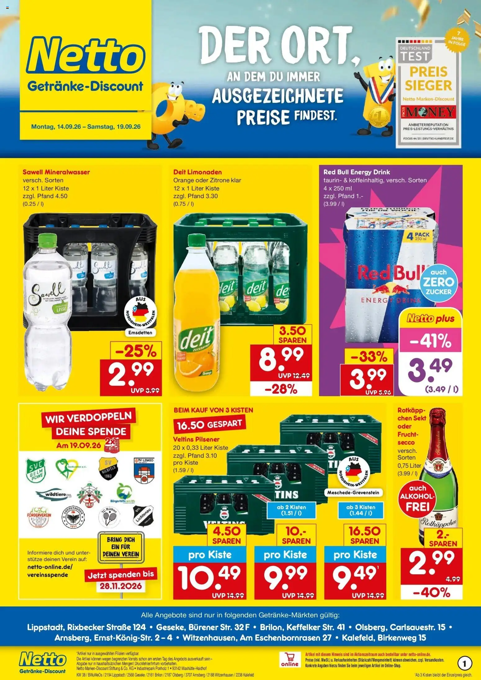 Vorschau von dem Prospekt des Geschäftes Netto Marken-Discount, gültig ab dem 14.09.2026