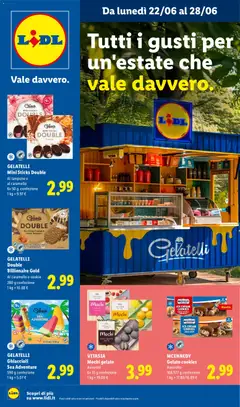 Anteprima dell'opuscolo Lidl volantino Gelato dal negozio Lidl valido da 22/06/2026