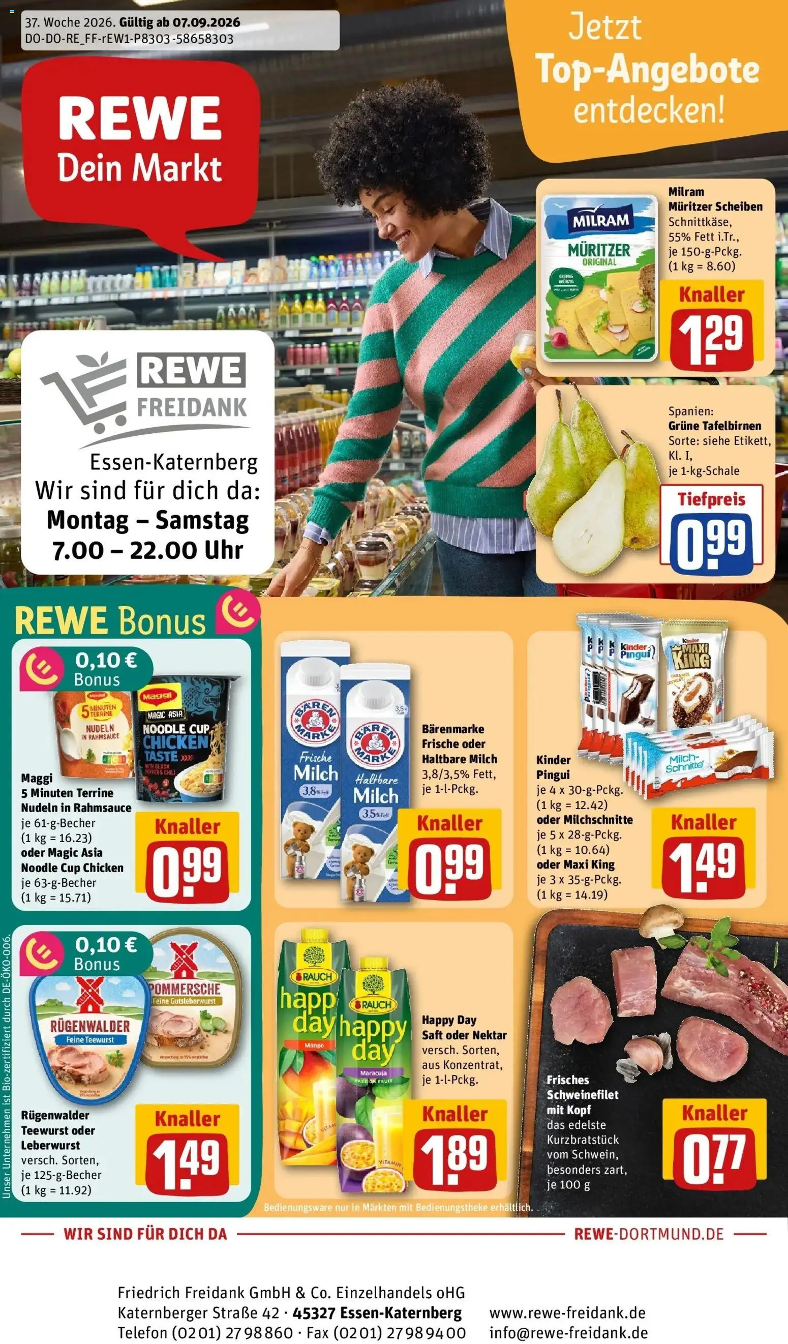 Vorschau von dem Prospekt des Geschäftes Rewe, gültig ab dem 07.09.2026