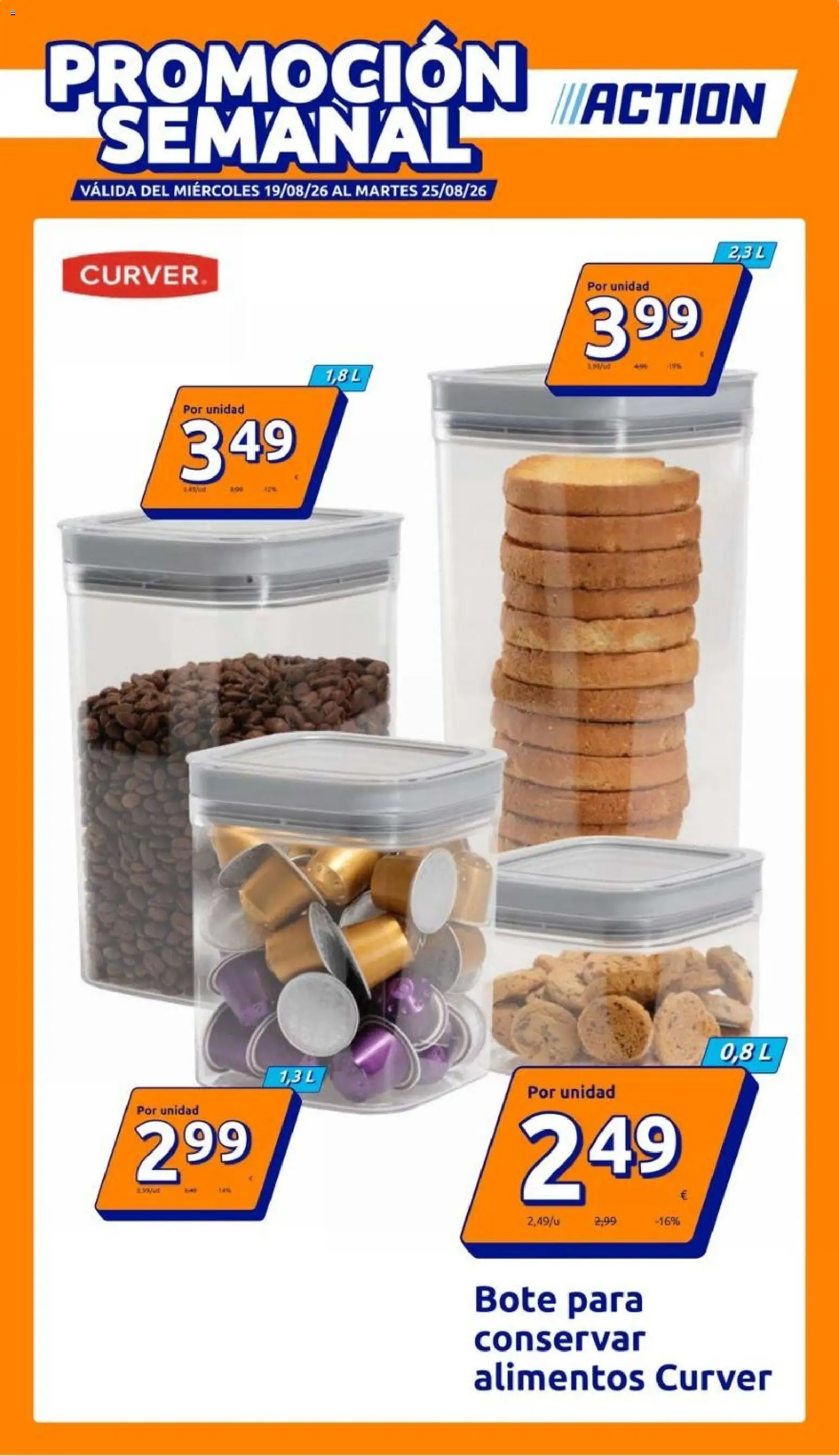 Vista previa del folleto de la tienda Action válido desde el 19/08/2026 - Alimentos