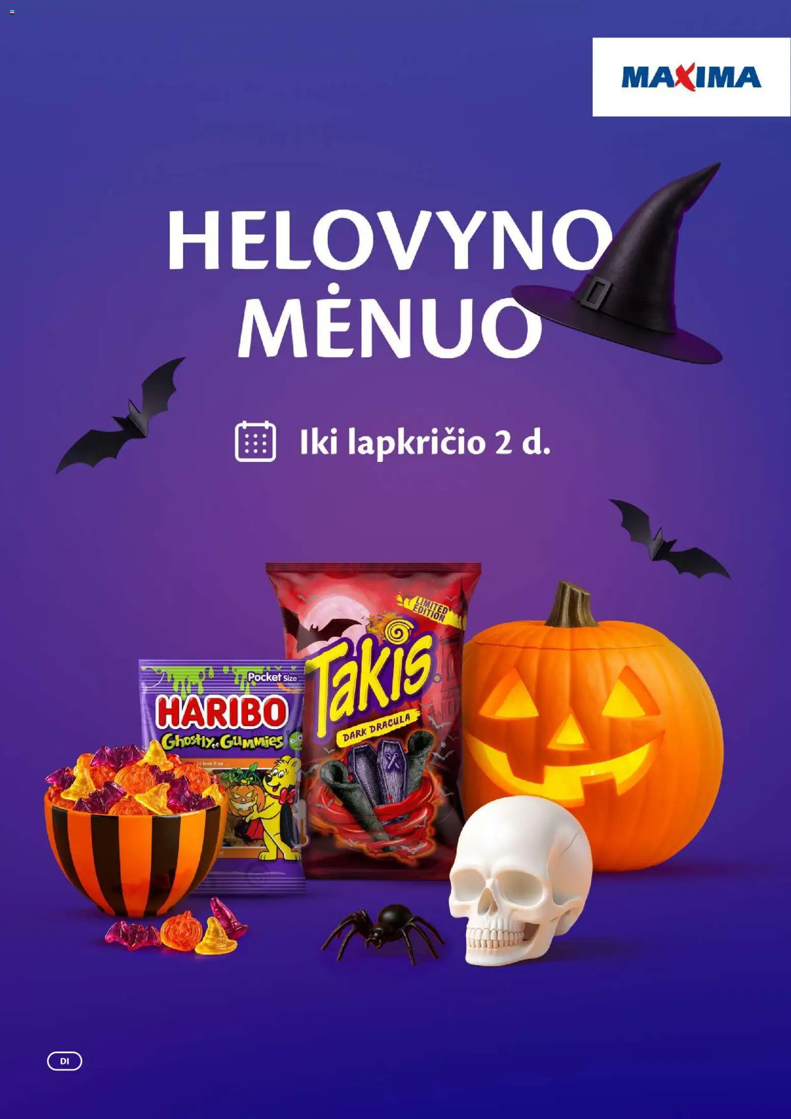 MAXIMA parduotuvės leidinio MAXIMA leidinys Helovyno galiojančio nuo 2026.10.06 peržiūra
