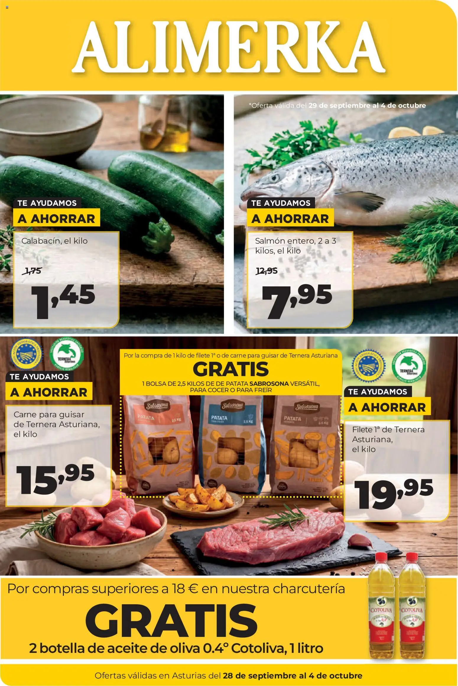 Vista previa del folleto de la tienda Alimerka válido desde el 28/09/2026 