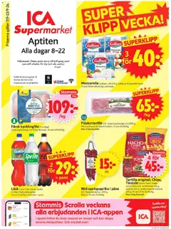 Förhandsgranska reklamblad ICA Supermarket erbjudanden från butik ICA Supermarket gäller från 07/09/2026
