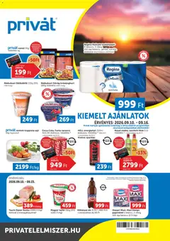 PRIVÁT - PRIVÁT akciós újság megtekintése, amely érvényes 2026.09.10.-től