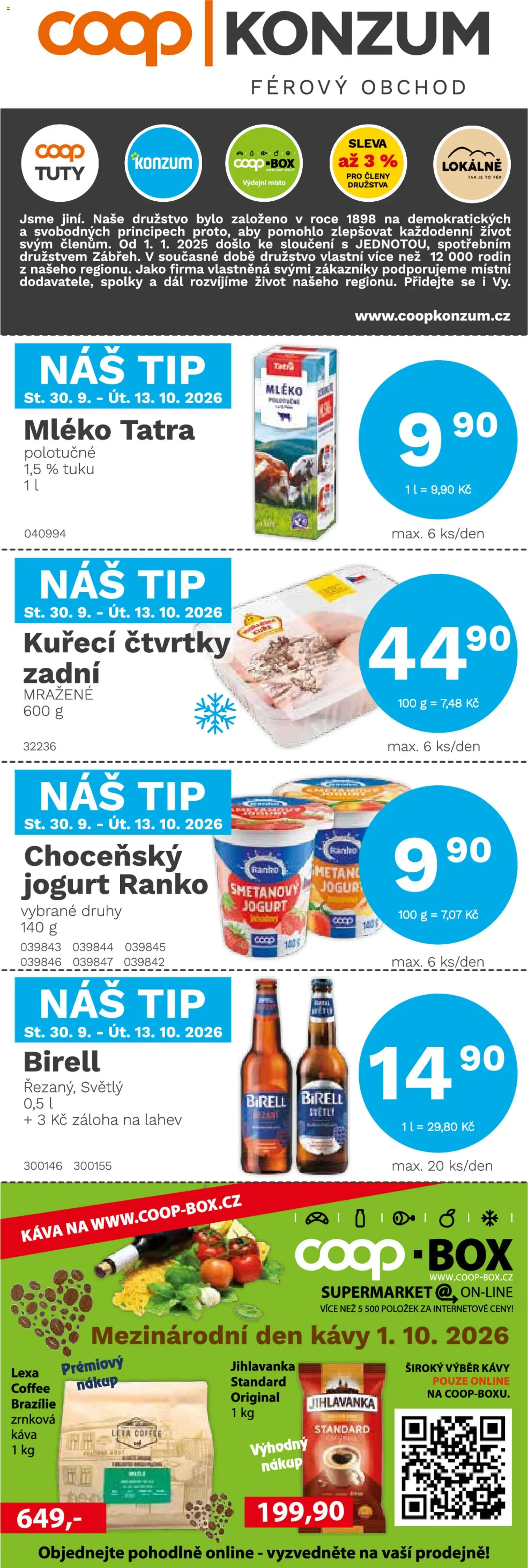 Náhled nabídky: Konzum Konzum leták platný od 30.09.2026