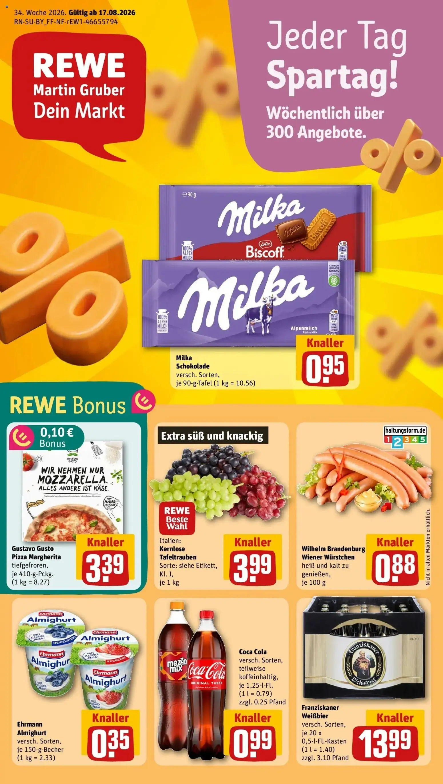 Vorschau von dem Prospekt des Geschäftes Rewe, gültig ab dem 17.08.2026