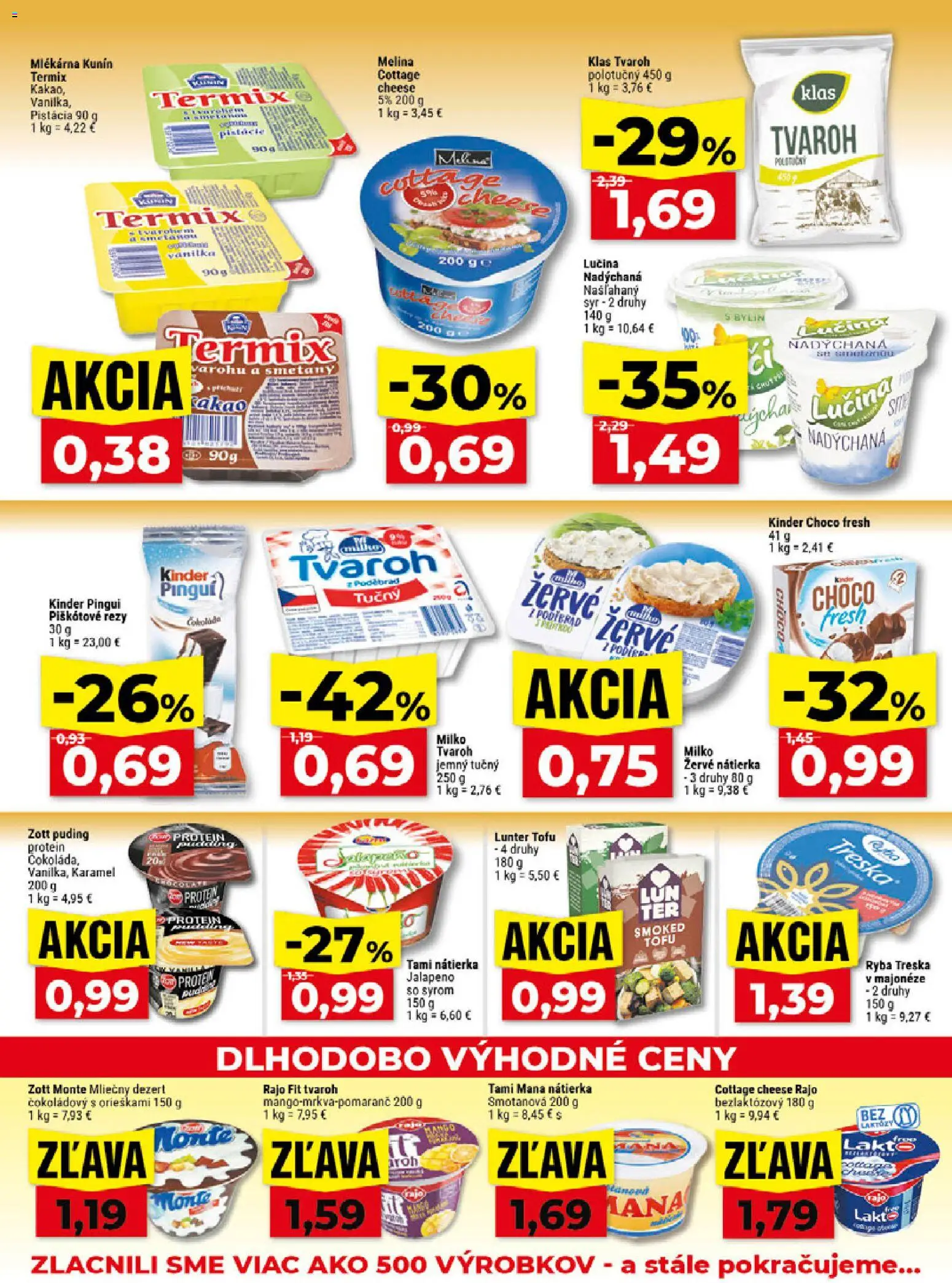 Náhľad Klas letáku platného od 07.09.2026 - Protein, Syr, Tvaroh, Tofu, Treska, Puding, Vanilka, Termix