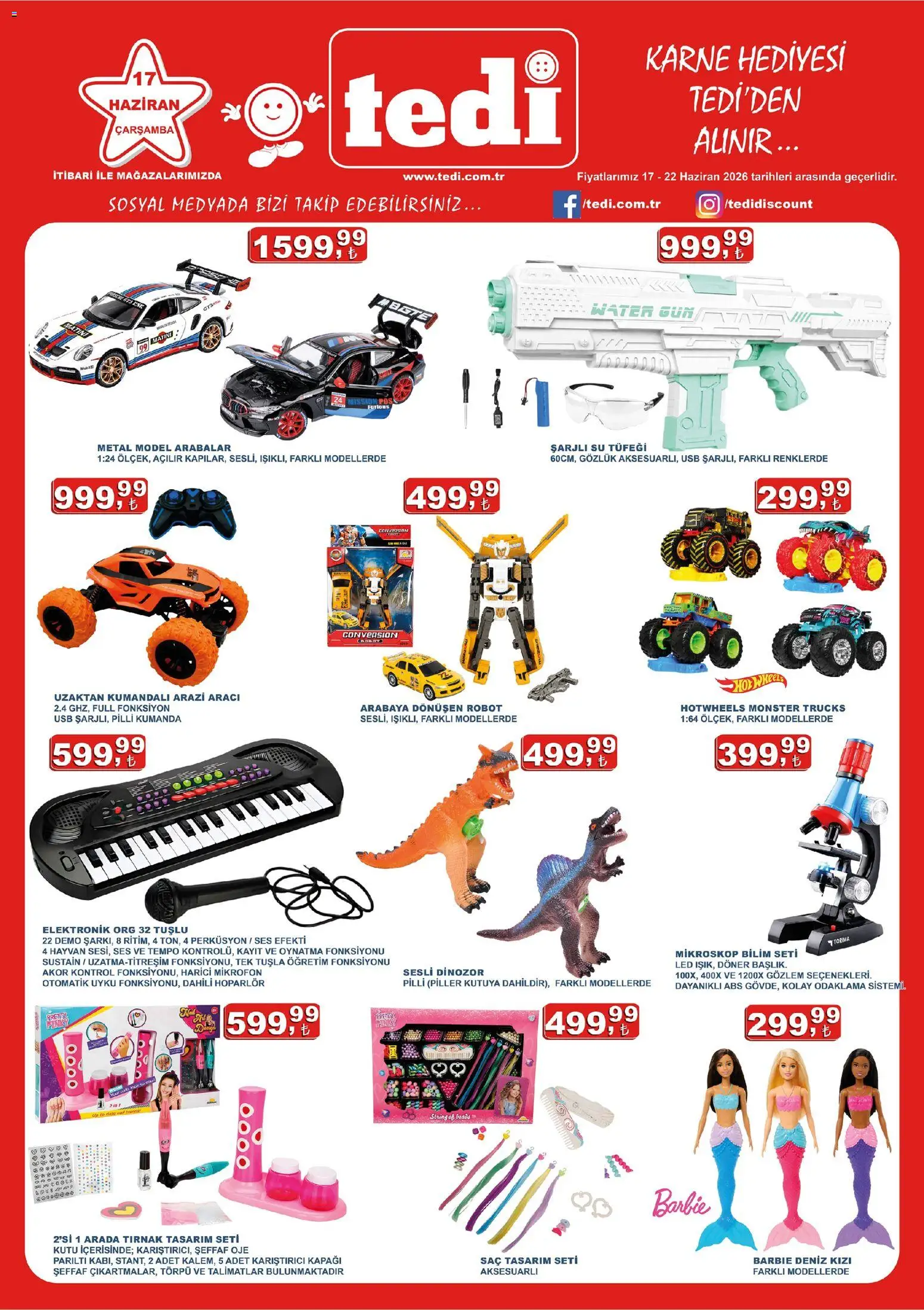 Tedi Tedi Katalog 17.06.2026 - Broşürünün önizlemesi