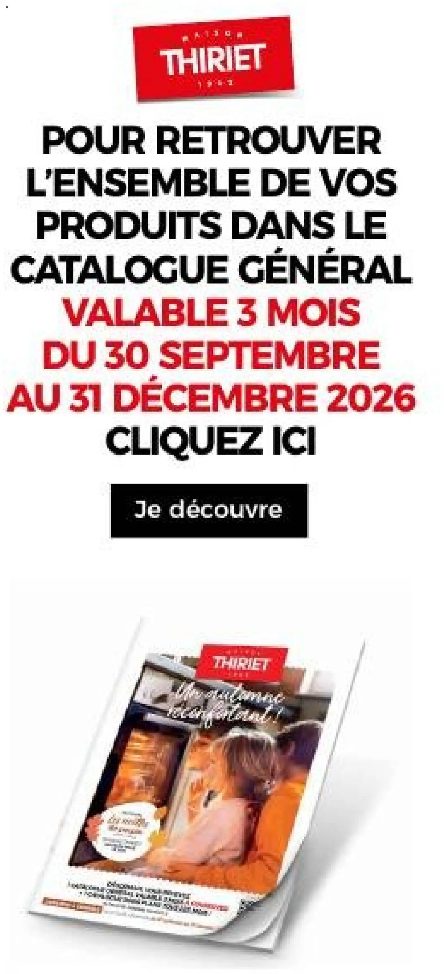 Prévisualisation de Thiriet catalogue livraison à domicile du magasin Thiriet formulaire valide 23/10/2026