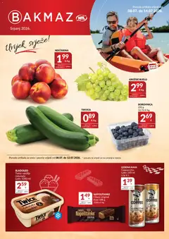 Pregled letka Bakmaz Katalog trgovine Bakmaz vrijedi od 08.07.2026