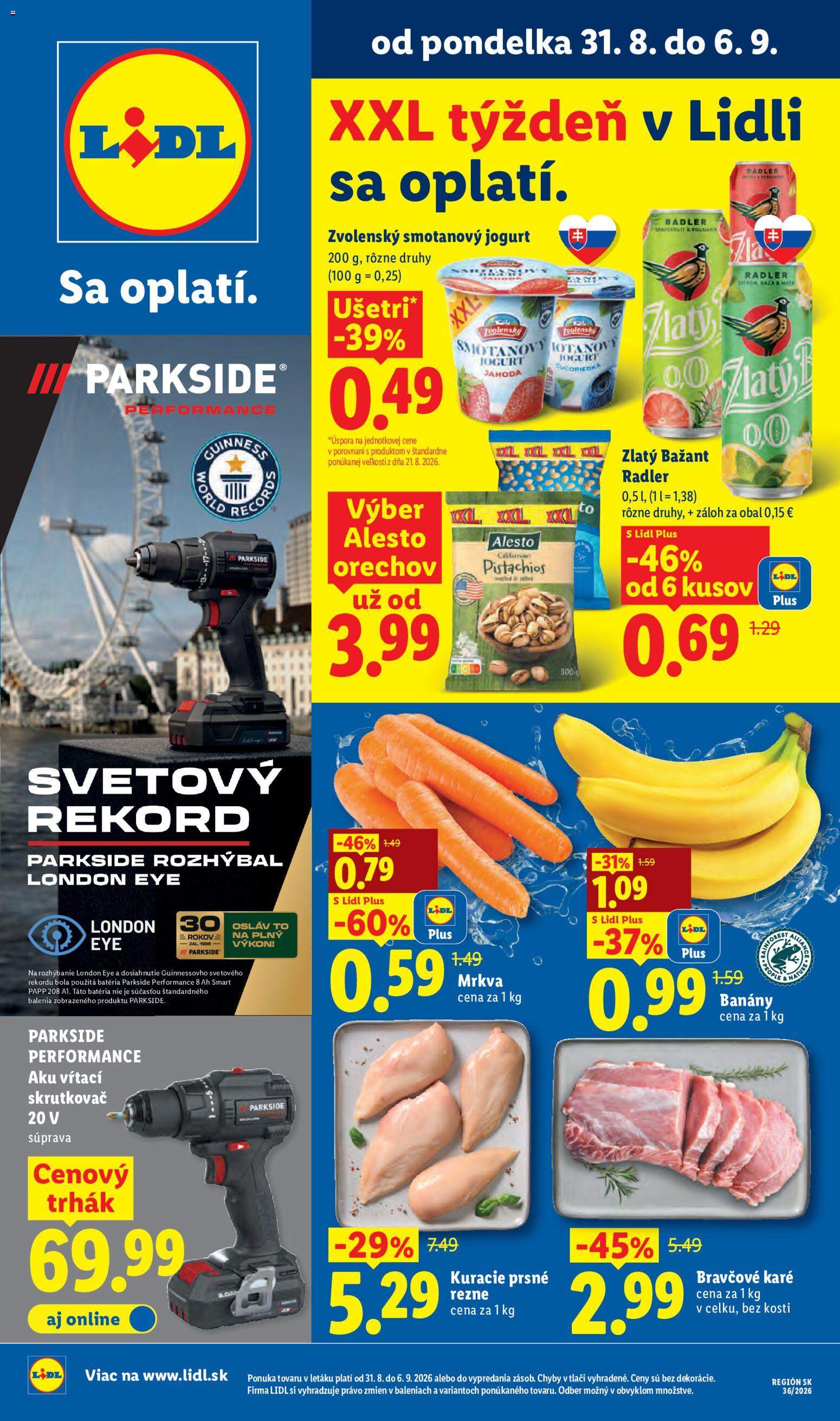 Nový Lidl leták od 31.08.