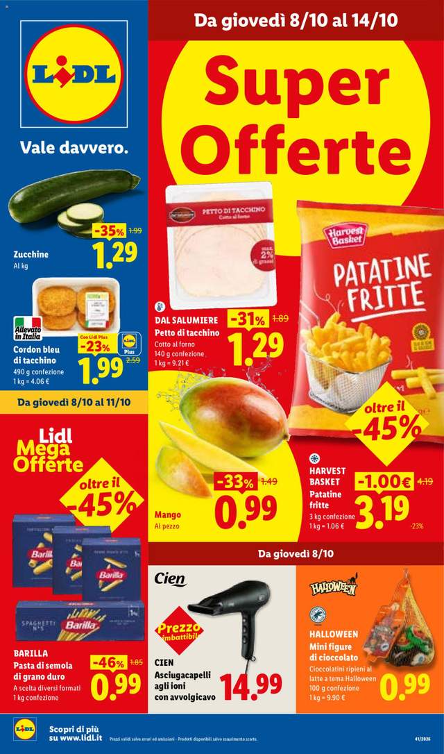 Nuovo volantino Lidl dal 08/10