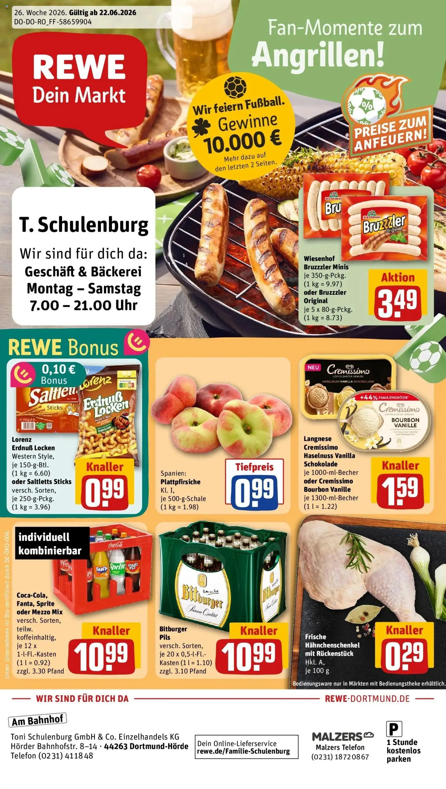 Vorschau von dem Prospekt des Geschäftes Rewe, gültig ab dem 22.06.2026