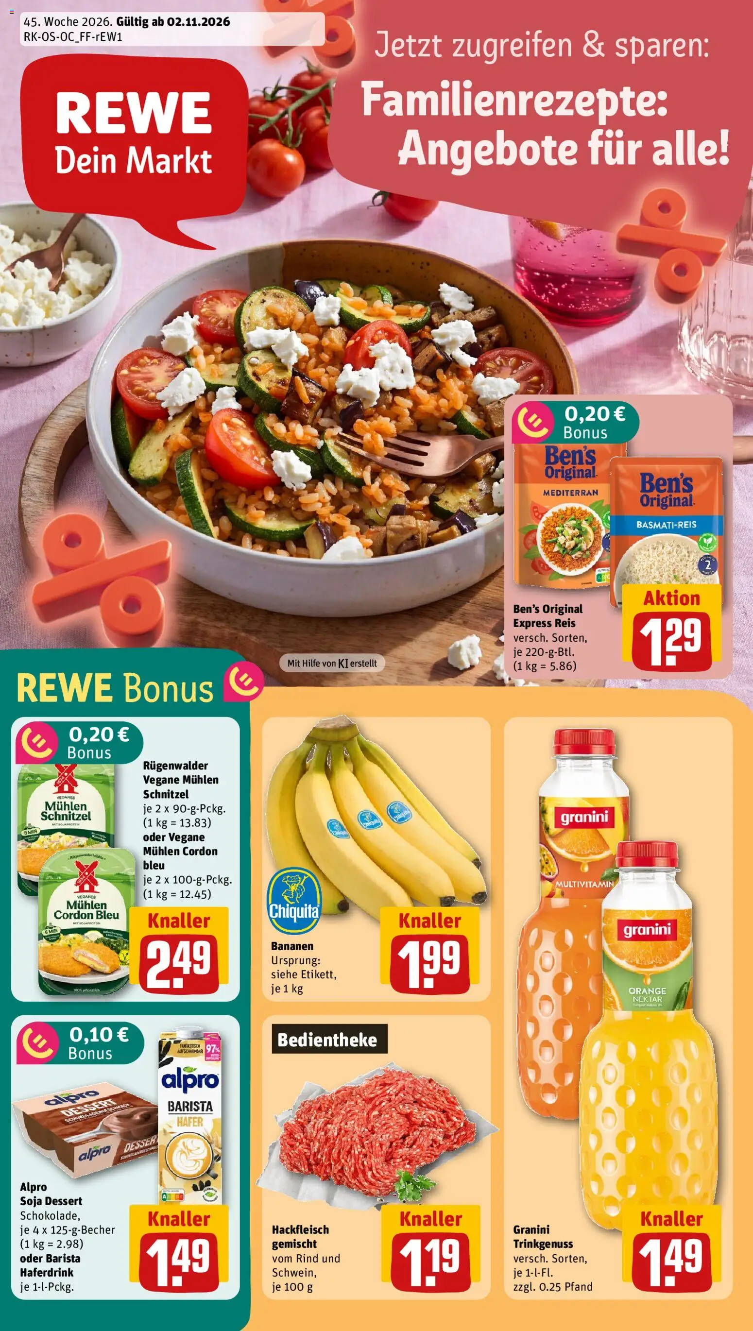 Vorschau von dem Prospekt des Geschäftes Rewe, gültig ab dem 02.11.2026
