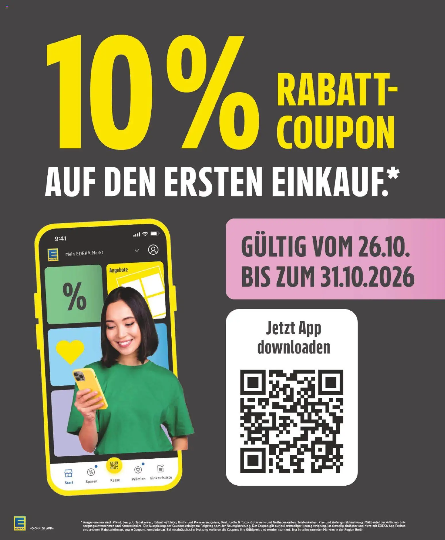 Vorschau von dem Prospekt des Geschäftes Edeka, gültig ab dem 26.10.2026