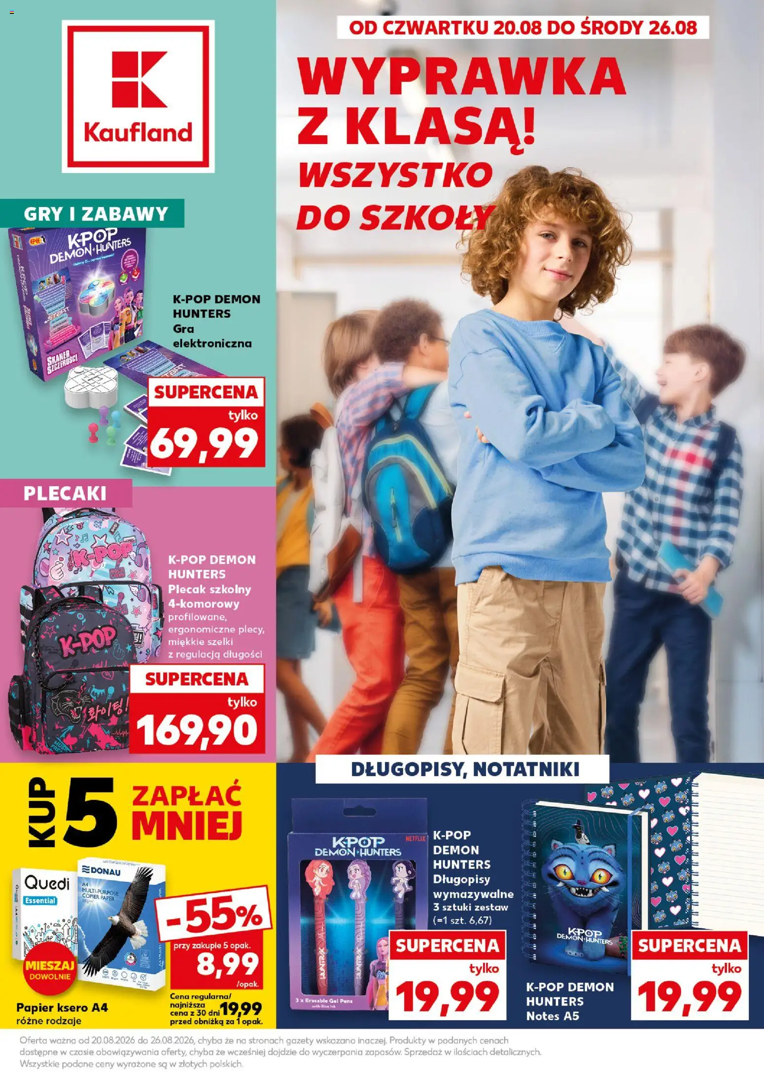 Náhled nabídky: Kaufland Polsko Kaufland Polsko leták - Nowy rok szkolny platný od 20.08.2026