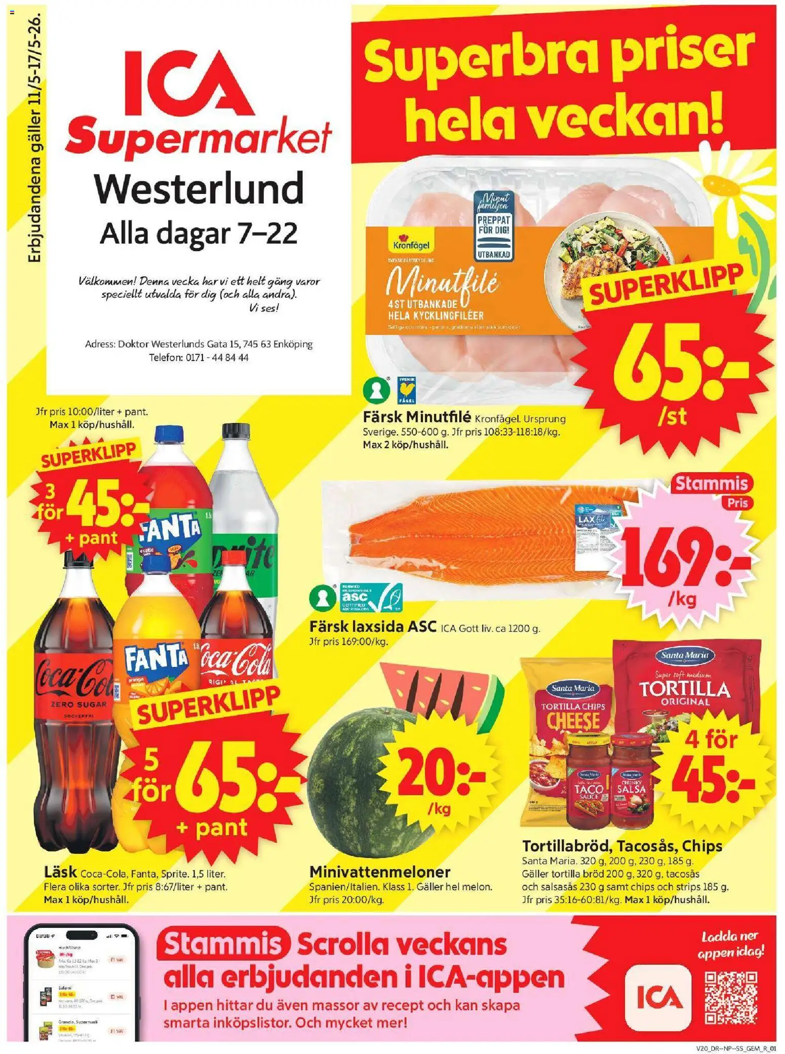 Förhandsgranska reklamblad Enköping från butik ICA Supermarket gäller från 11/05/2026