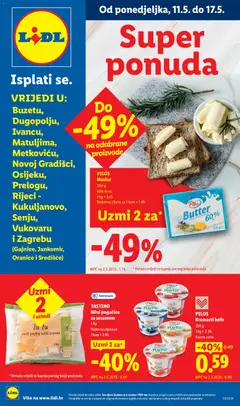 Pregled letka Lidl Super ponuda trgovine Lidl vrijedi od 11.05.2026