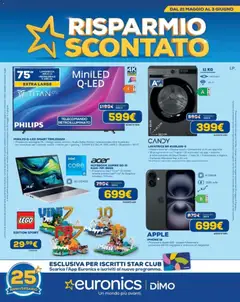 Anteprima dell'opuscolo Euronics volantino Risparmio Scontato dal negozio Euronics valido da 21/05/2026