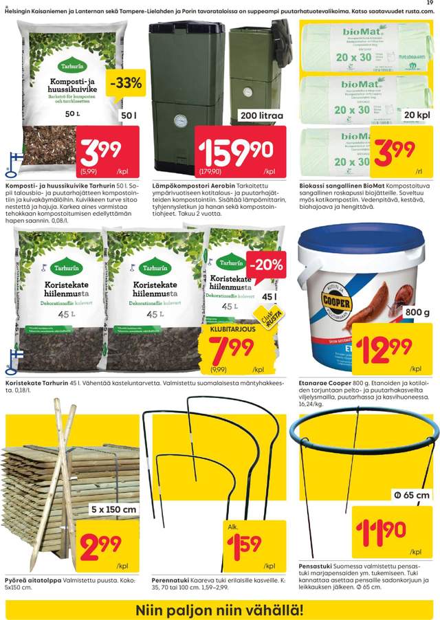 Uusi Rusta tarjouslehti alkaen 27/07