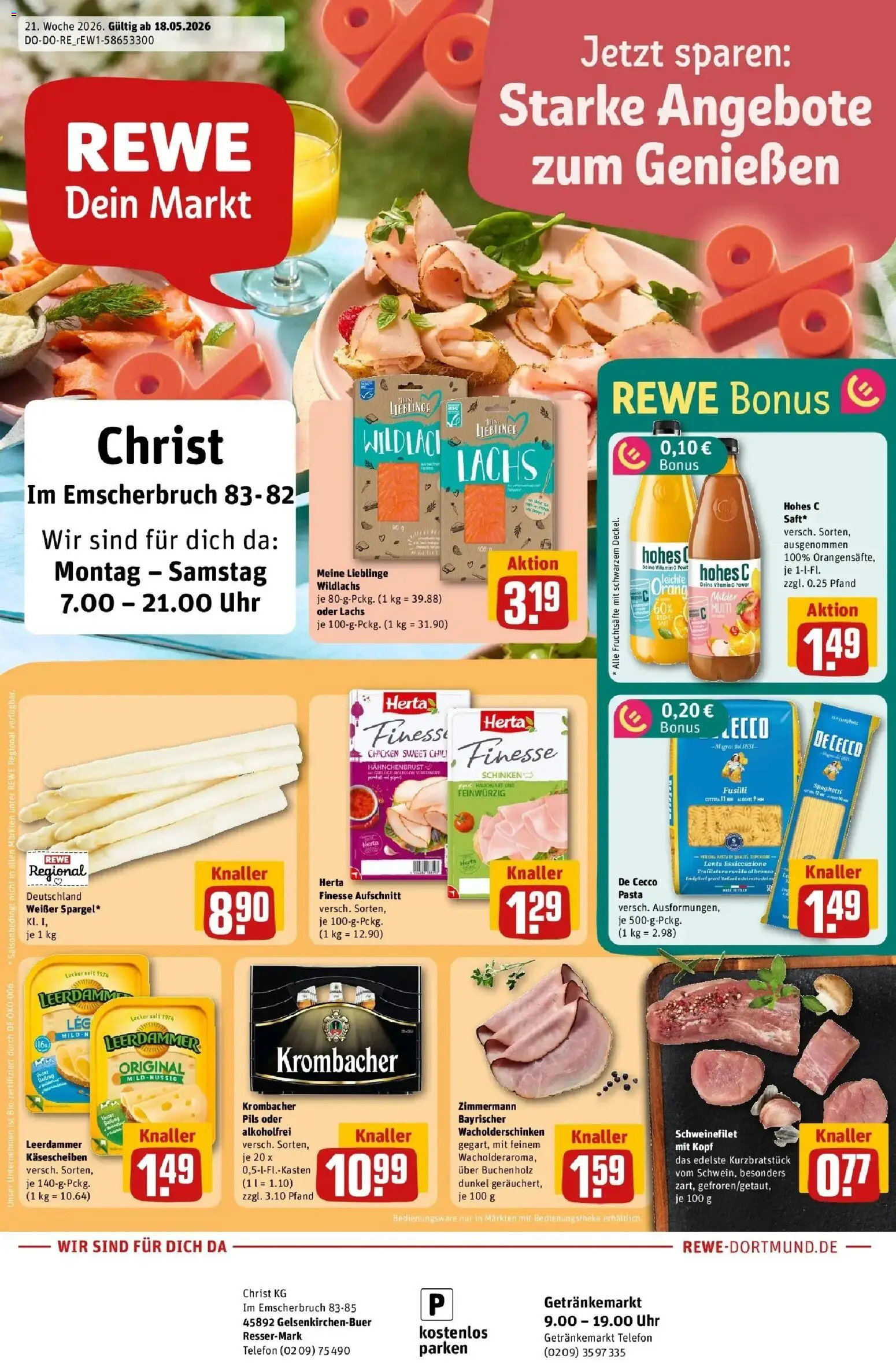 Vorschau von dem Prospekt des Geschäftes Rewe, gültig ab dem 17.05.2026