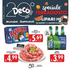 Anteprima dell'opuscolo Decò volantino Maxistore, Supermercati Lipari dal negozio Decò valido da 11/08/2026