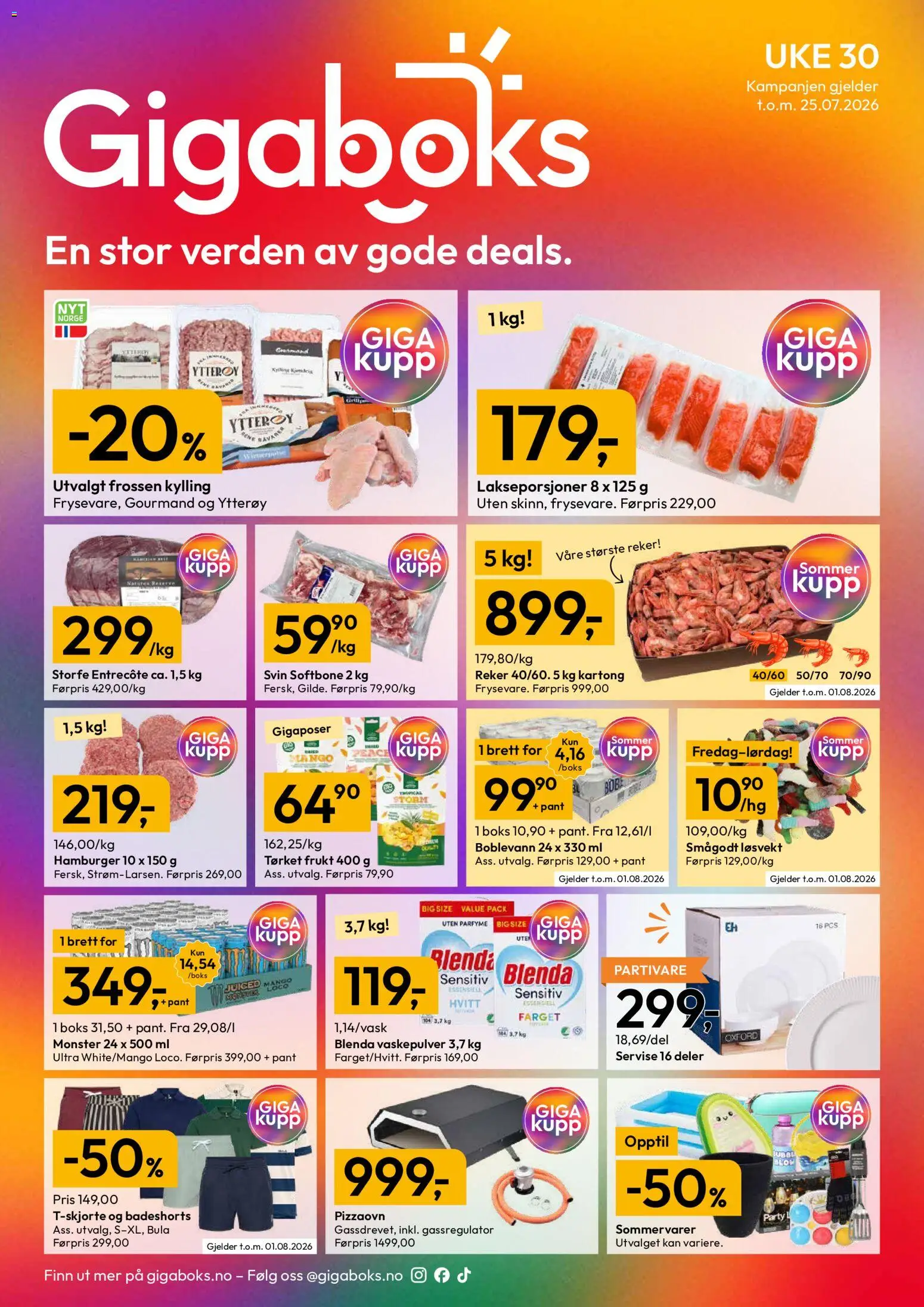 Forhåndsvis Gigaboks kundeavis fra butikk Gigaboks gyldig fra 20/07/2026
