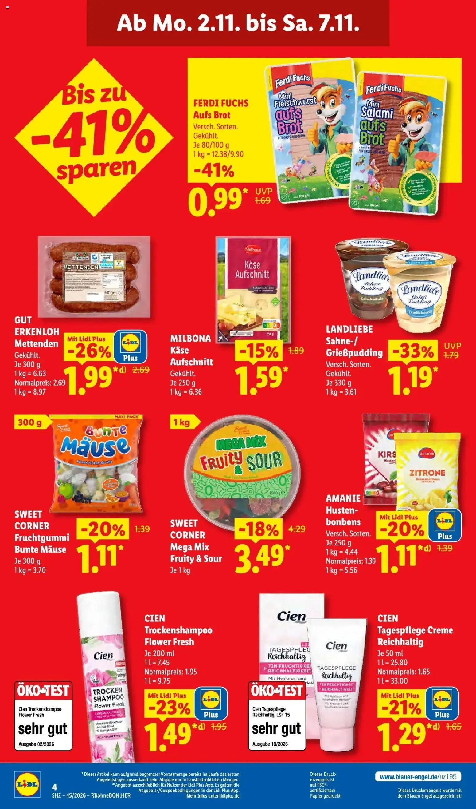 Vorschau von dem Prospekt des Geschäftes Lidl, gültig ab dem 02.11.2026