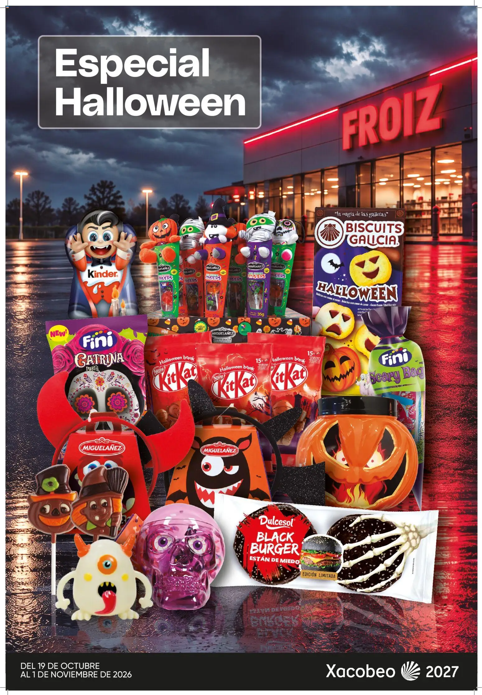 Vista previa del folleto de la tienda Froiz válido desde el 19/10/2026 - Galletas, Cacao, Dulce